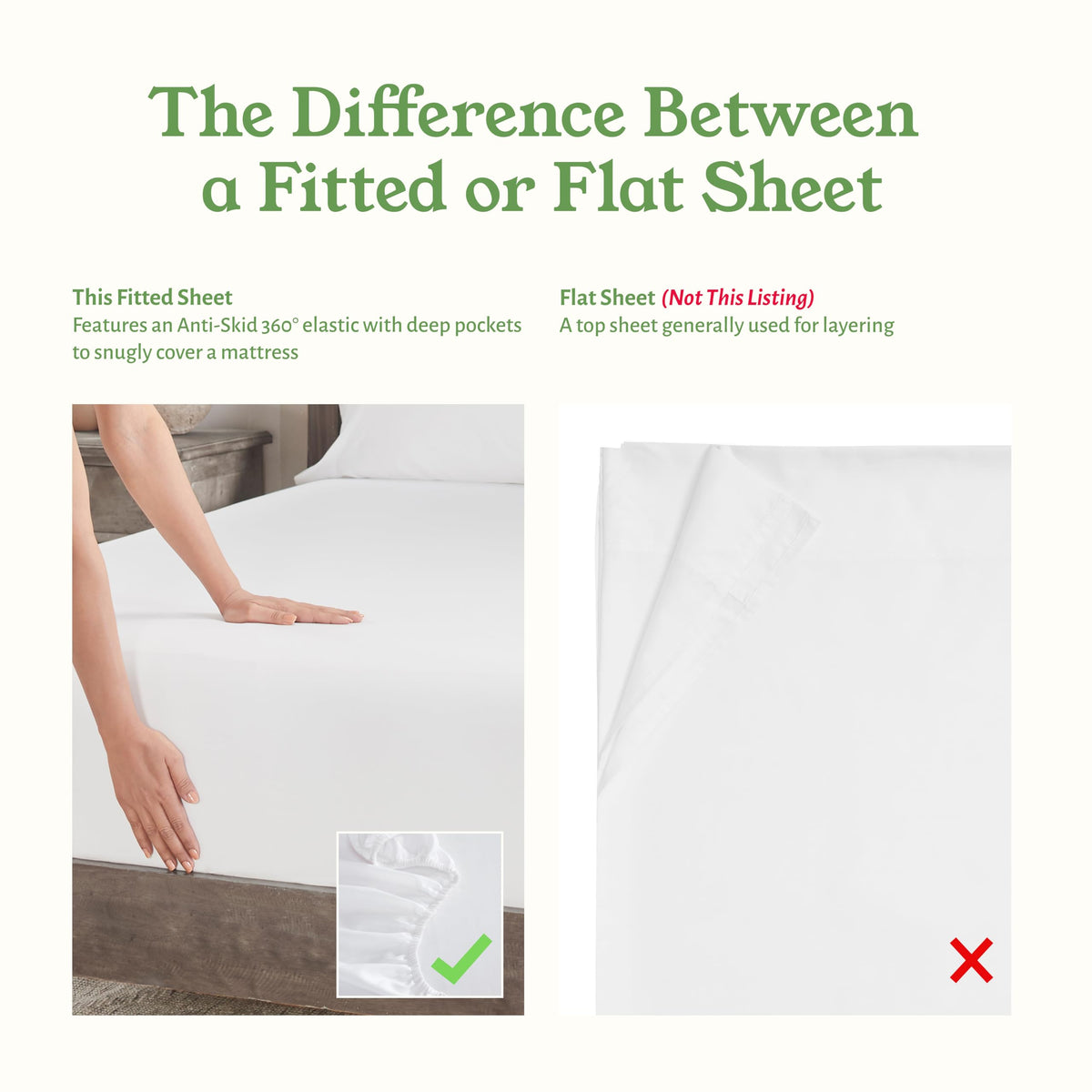 California Design Den GOTS-certified sheet offering gentle skin contact and responsible production.
