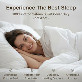 California Design Den duvet cover features internal ties to secure the insert for a smooth look.