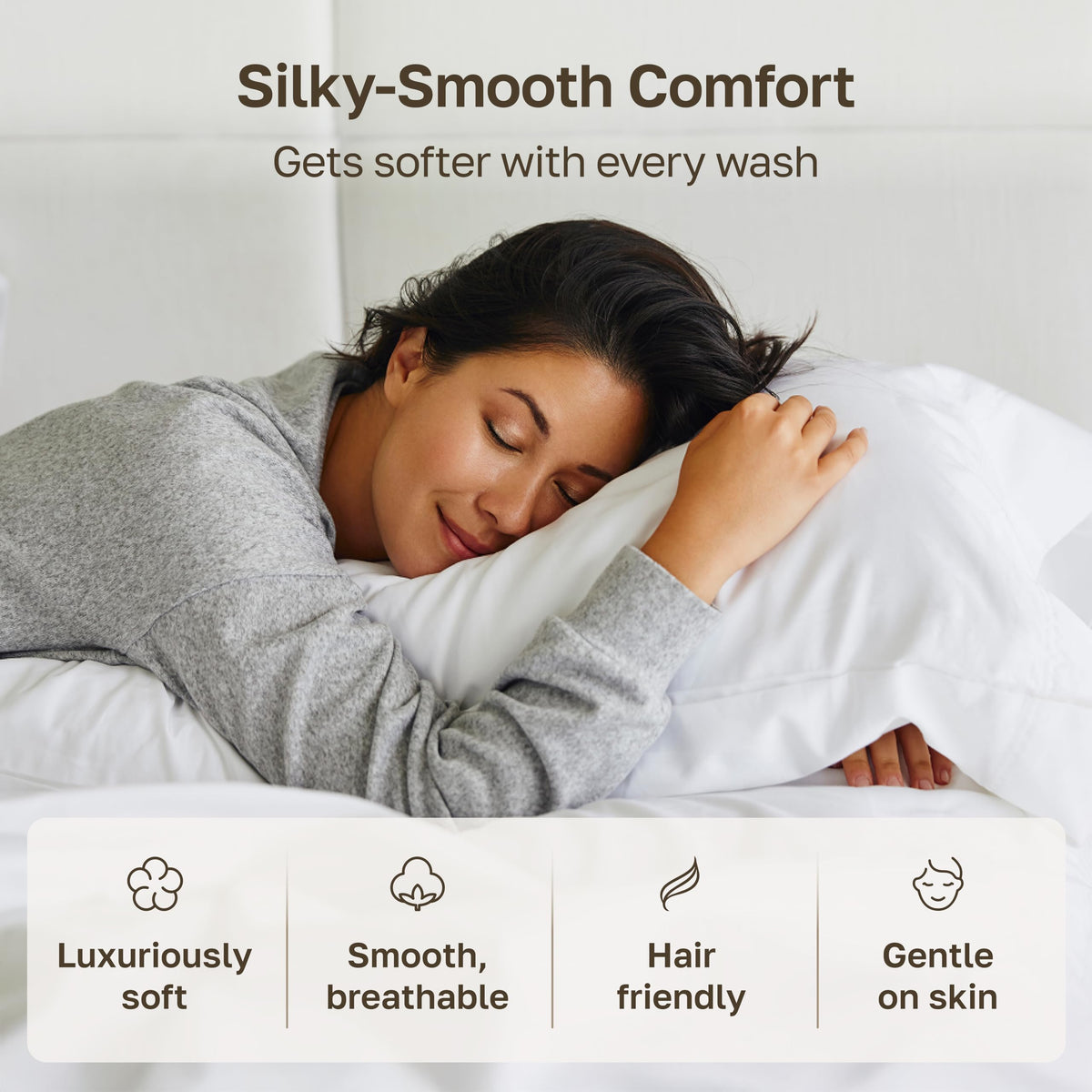 Lab-tested durability reduces pilling and fading over time for California Design Den pillowcases.