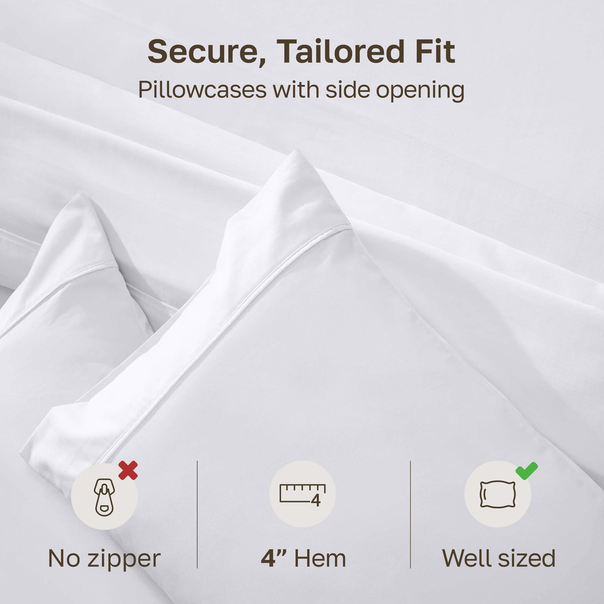 Two-pack configuration ready for upgrading your bedding ensemble.