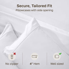 Two-pack configuration ready for upgrading your bedding ensemble.