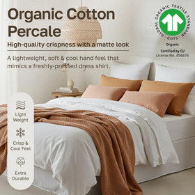 California Design Den deep-pocket king sheets feature 15-inch pockets for secure mattress fit.