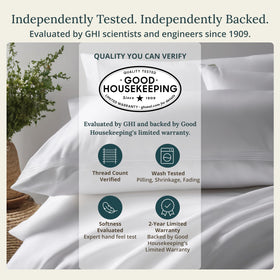 California Design Den king sheets deep-pocket fitted, grips mattress securely for deep mattresses.