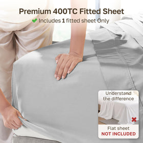 California Design Den 400 thread count cotton sateen for silky softness wash after wash