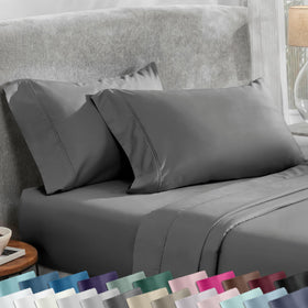 California Design Den king pillowcase set with 400 thread count for a smooth, breathable feel.