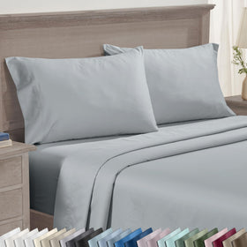 California Design Den light gray pillowcase set, standard/queen fit, soft and cooling for nightly comfort