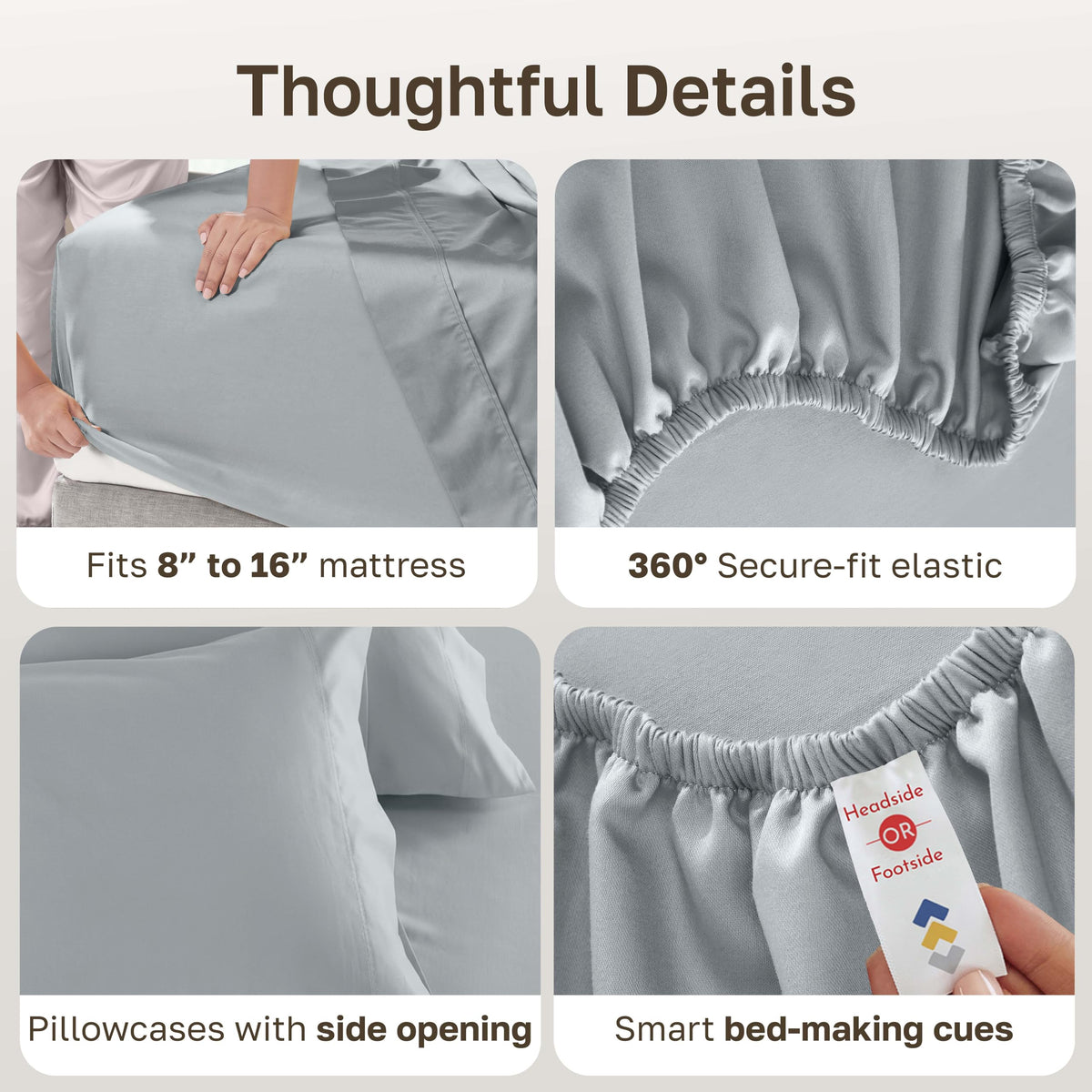 OEKO-TEX certified sheets emphasize safety and fabric quality.