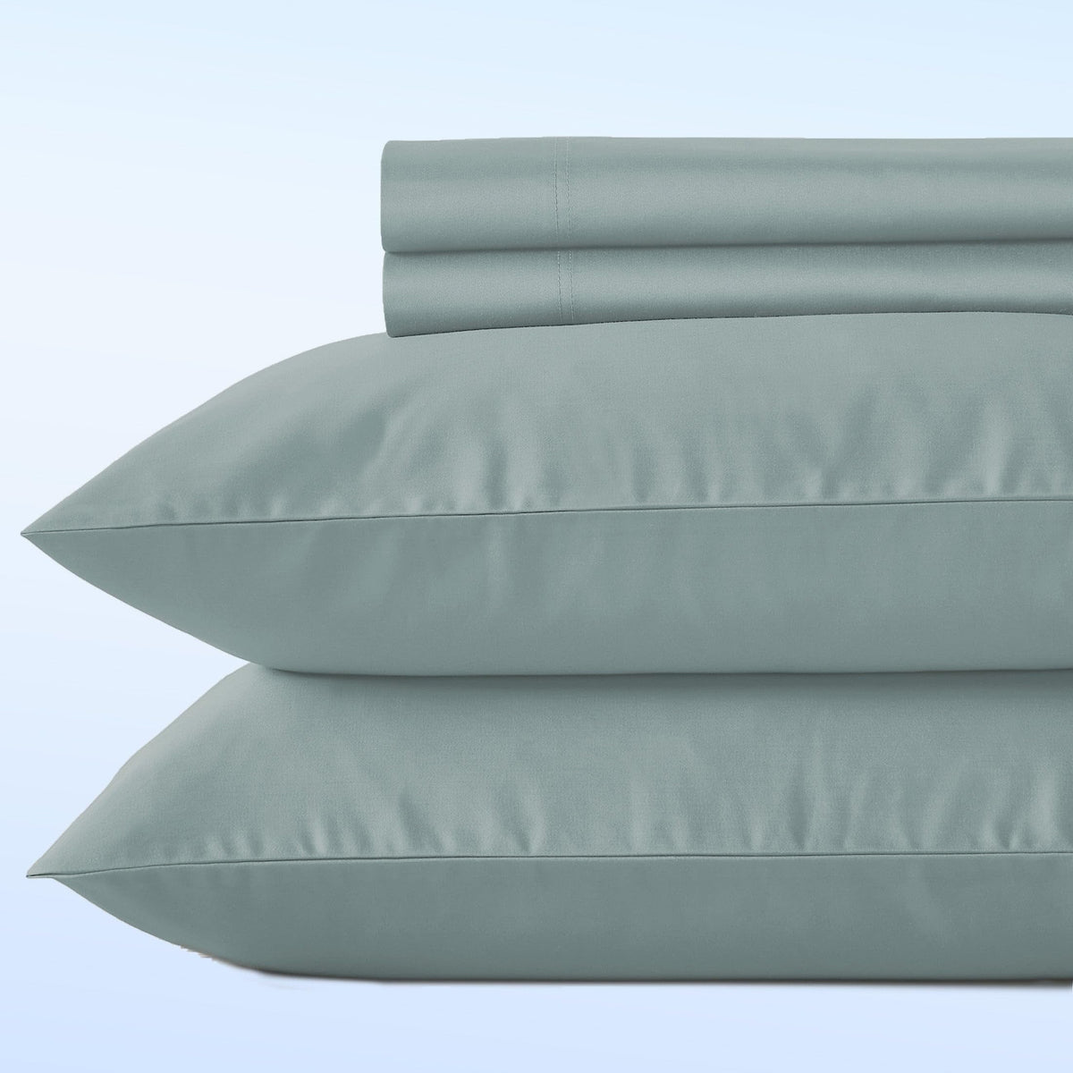 California Design Den luxury queen sheets in soft sateen, breathable year-round comfort.