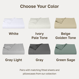California Design Den machine-washable flat sheet for easy care and longevity