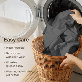 California Design Den machine-washable sheets stay soft with every wash for everyday ease