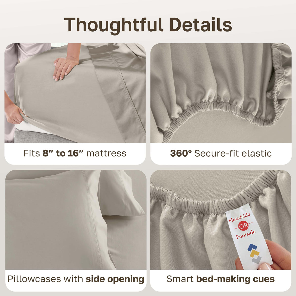 California Design Den OEKO-TEX label visible on the sheet set
