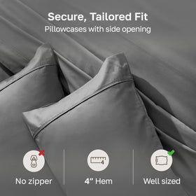 California Design Den open-end 4-inch hem detail for a clean, secure finish.