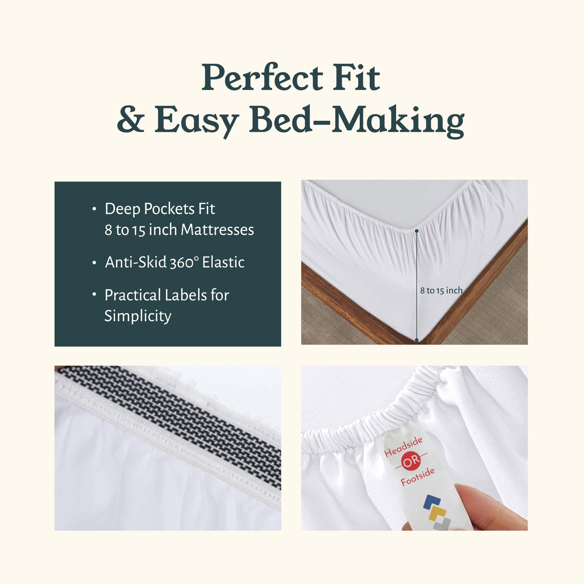 California Design Den organic cotton percale close up texture
