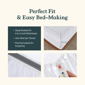 California Design Den organic cotton percale close up texture