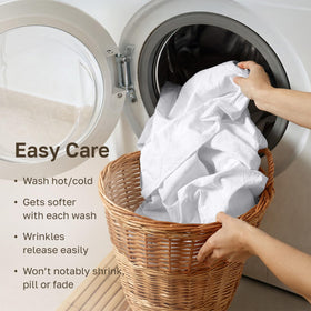 Recyclable plastic-free packaging for California Design Den pillowcases