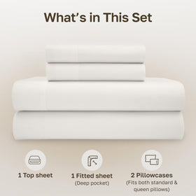 California Design Den percale close-up highlights breathable matte weave.