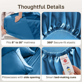California Design Den pillowcases 21x32 add classic open-end design for easy setup.