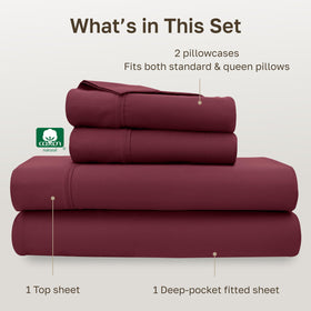 California Design Den pillowcases 21x32 provide smooth, breathable comfort
