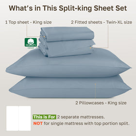 California Design Den pillowcases 21x40 open-end for easy inserts.