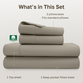 California Design Den pillowcases open-end design for effortless pillow insertion and removal.