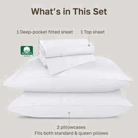 California Design Den pillowcases queen open-end design simplifies bed making
