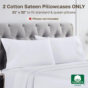 California Design Den pillowcases 4-inch hem detail adds a tailored, polished look