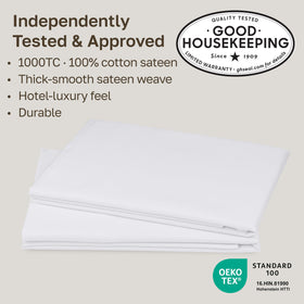 California Design Den pillowcases white finish ideal for year-round comfort and effortless pairing