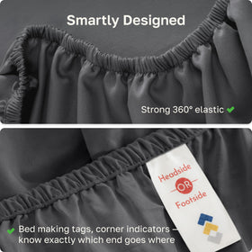 California Design Den 100% cotton sateen sheet breathes for year round comfort.