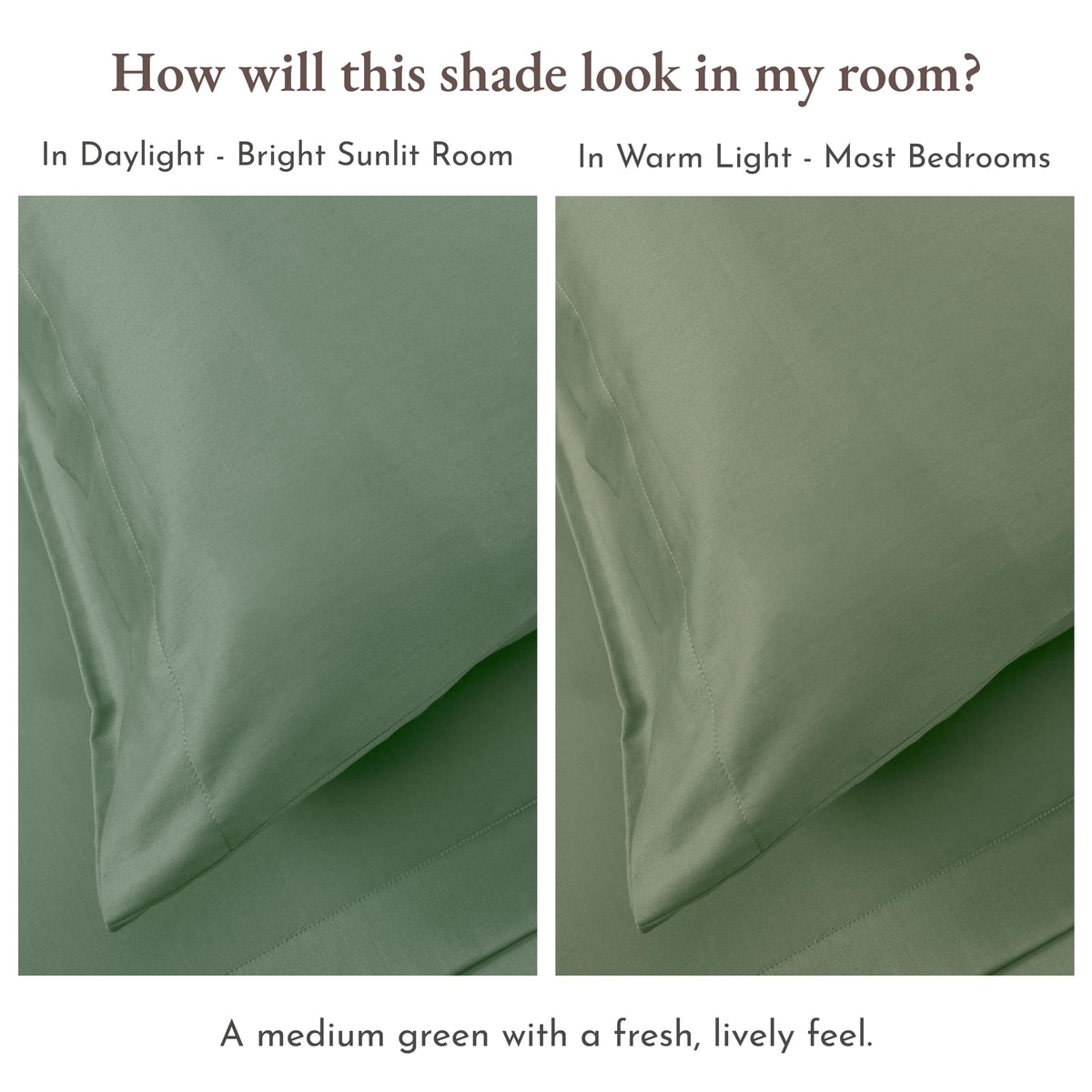California Design Den sheet displays headside and footside indicators for easy bed-making.