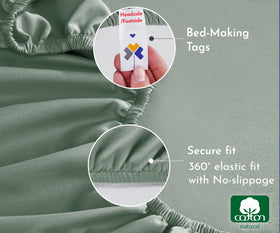 California Design Den OEKO-TEX certified sheet assures safety for regular washing.