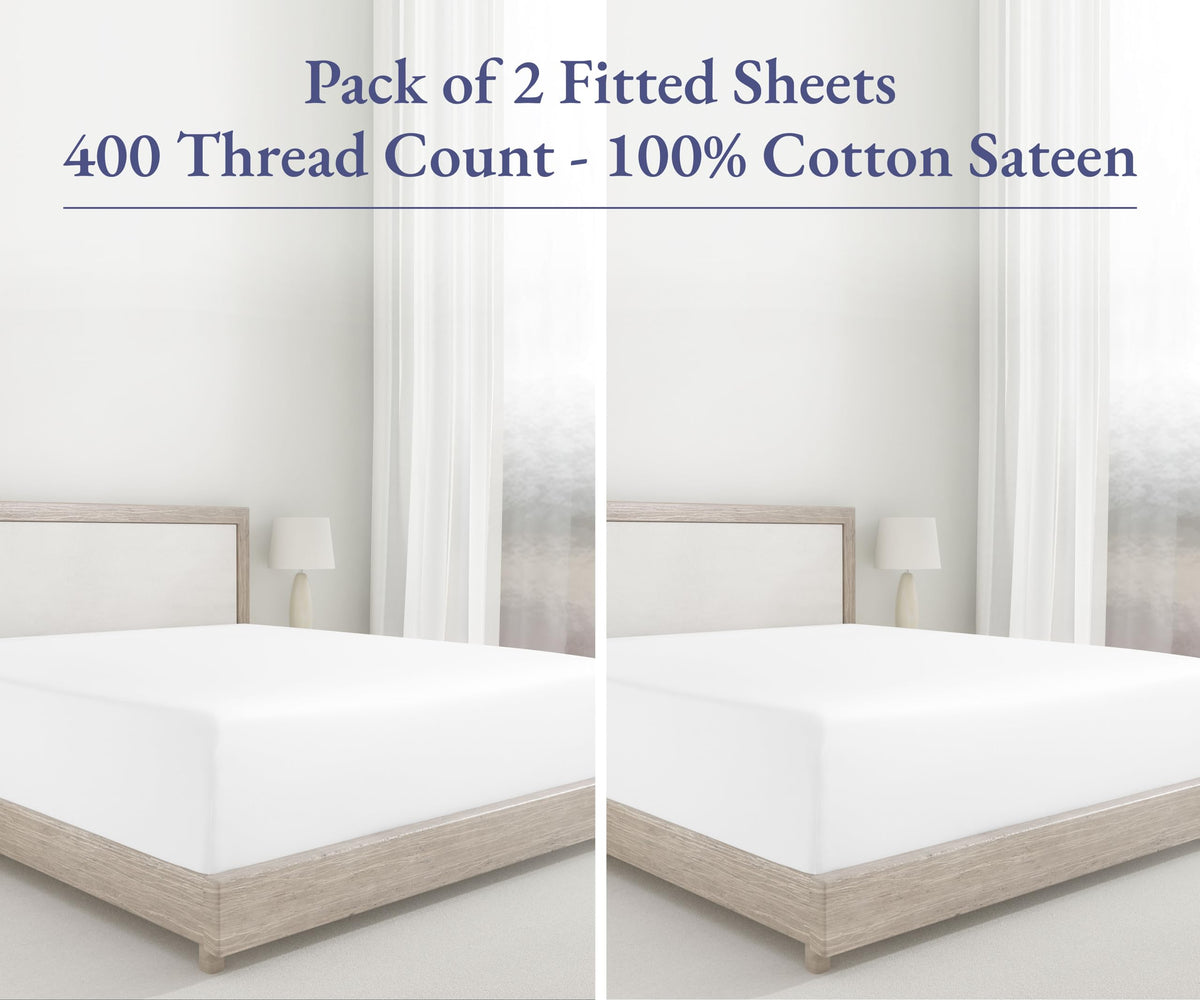 California Design Den elastic all-around edges keep sheets tucked and wrinkle-free.
