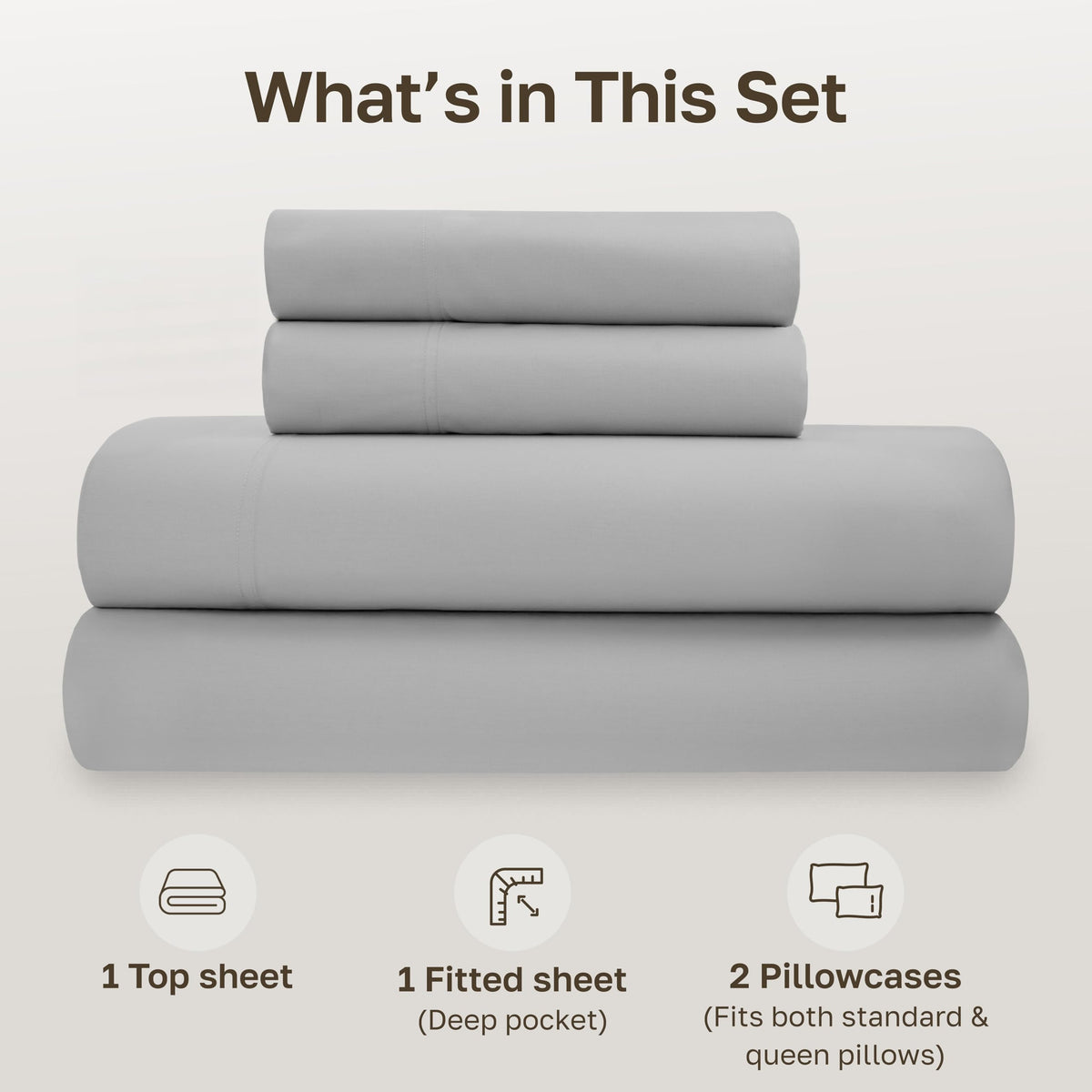 California Design Den queen pillowcases 21x30 with envelope closures