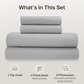 California Design Den queen pillowcases 21x30 with envelope closures