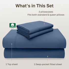 California Design Den queen pillowcases 21x32 with breathable smooth finish