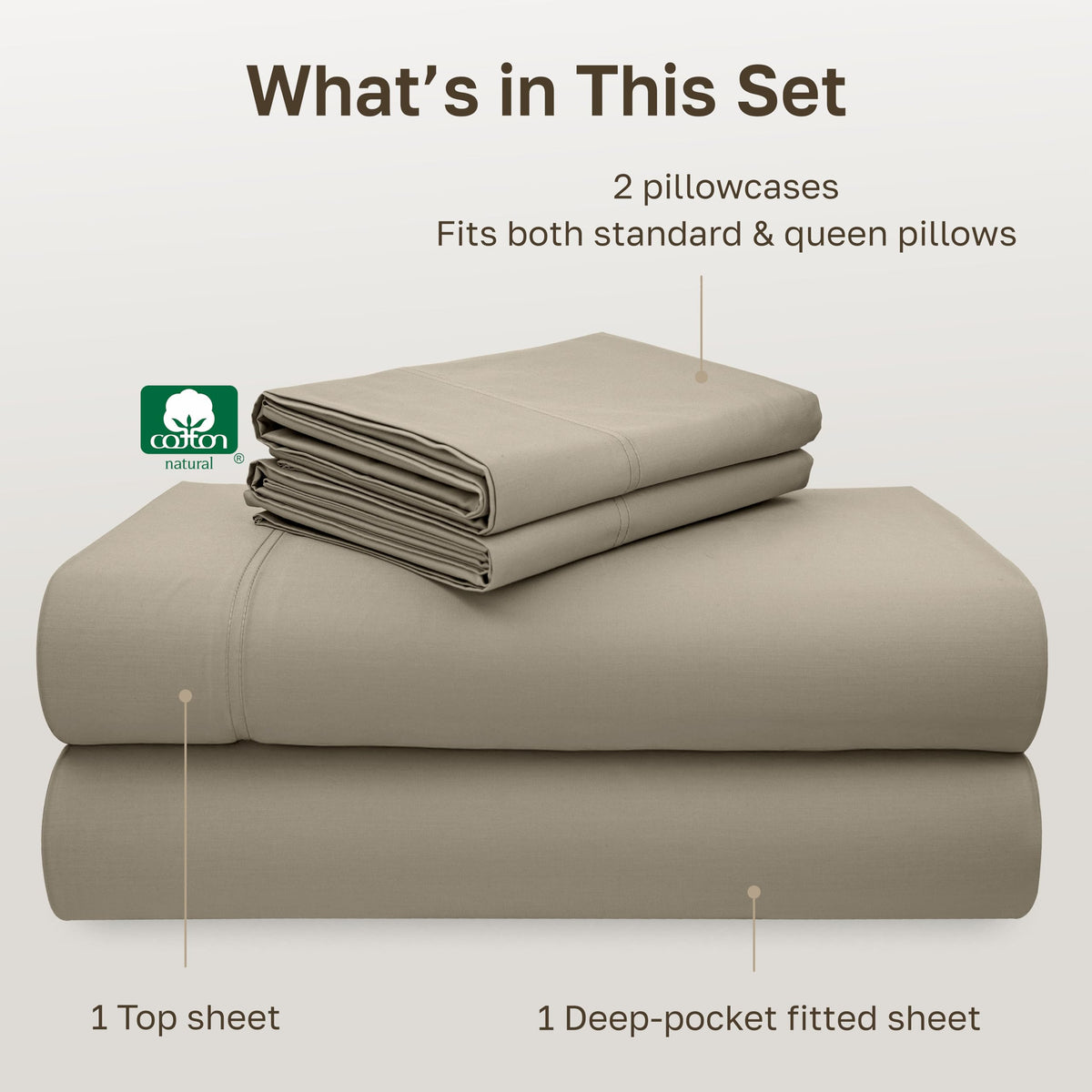 California Design Den pillowcases open-end design for simple nightly pillow insertion