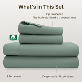 California Design Den sage green close-up reveals muted green with blue undertones.