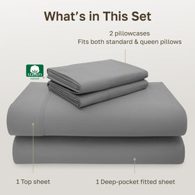 California Design Den sateen weave close-up shows a soft, lustrous surface