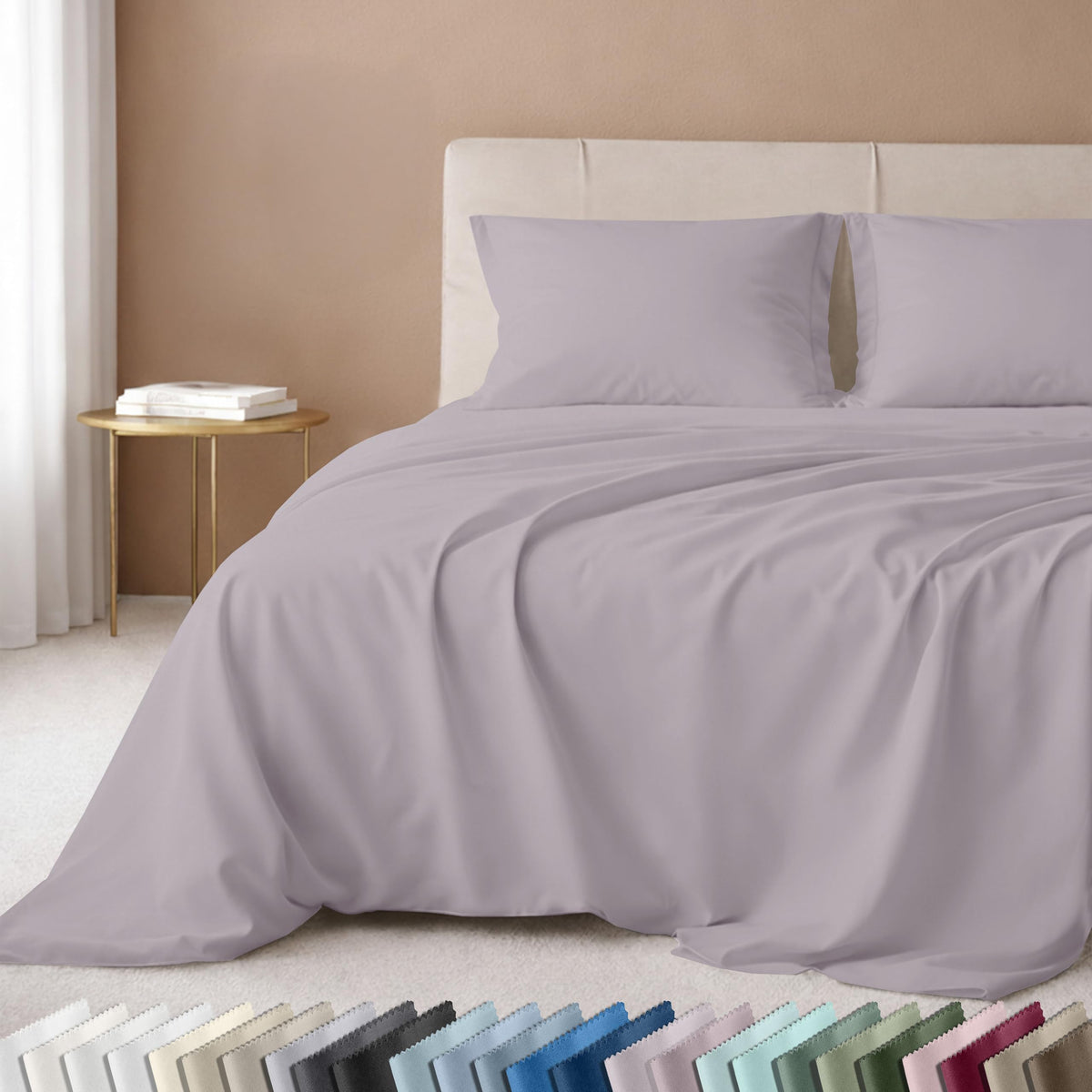 California Design Den lavender packaging sheet set ideal for gifting and display