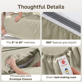 California Design Den percale weave detail communicates a crisp matte finish.