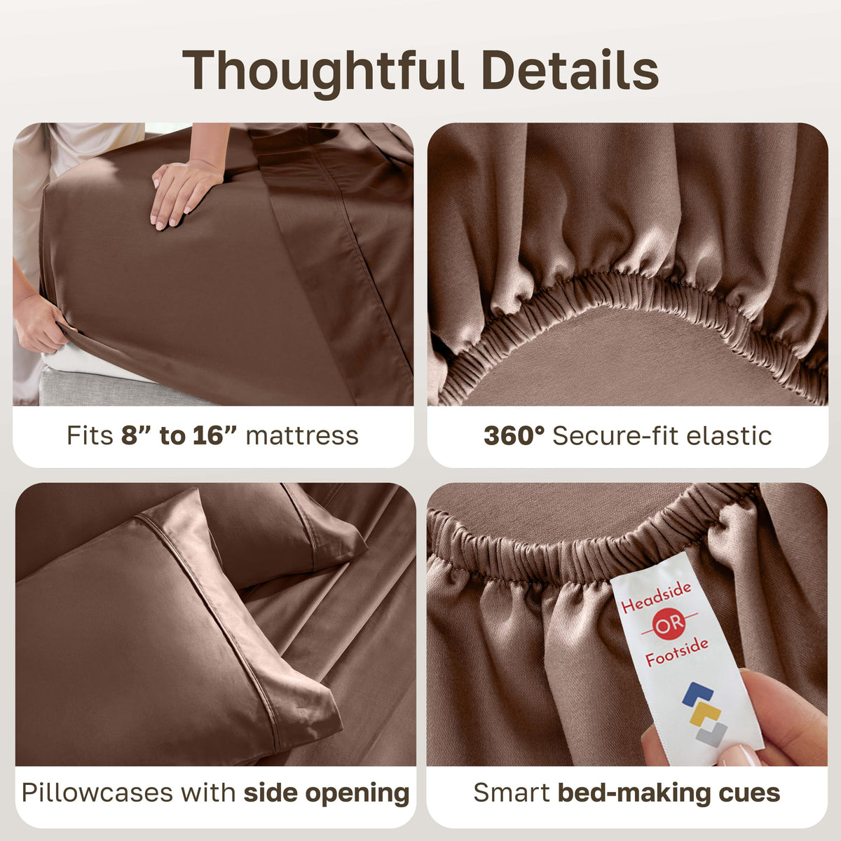 California Design Den silky-smooth cotton sateen delivers a luxurious, breathable hand.