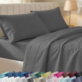 California Design Den soft 100% cotton queen flat sheet for silky comfort.