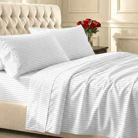 California Design Den packaging for queen sheet set in recyclable box, sustainable packaging