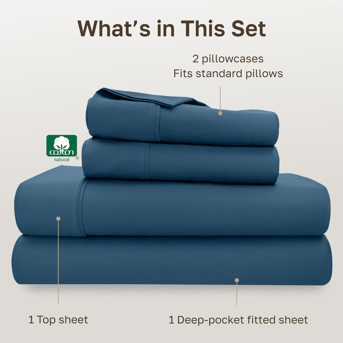 California Design Den flat sheet closeup with generous 84x96 dimensions