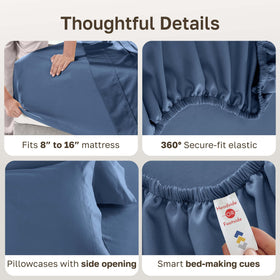 California Design Den soft-smooth sateen finish feels plush after washing