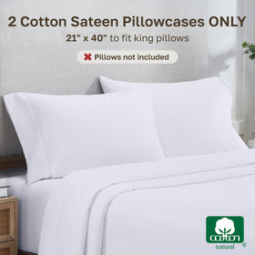 California Design Den pillowcase close-up highlights soft, breathable weave for nightly use.