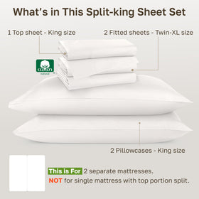 California Design Den deep pockets illustration, fits 8–15 inch mattresses securely.