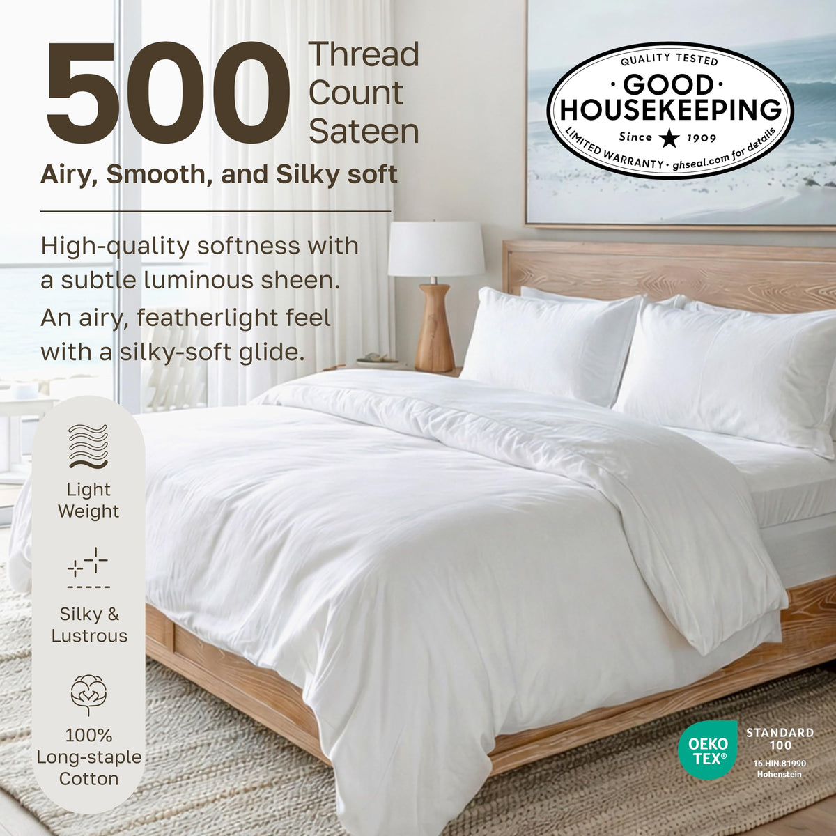 California Design Den pillowcase supports quick, tidy bed making