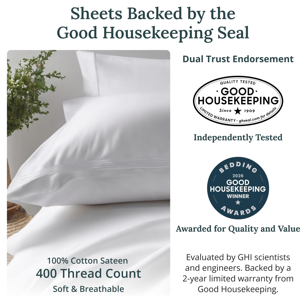 California Design Den twin fitted sheet securing 8–15 inch mattresses with deep pockets.