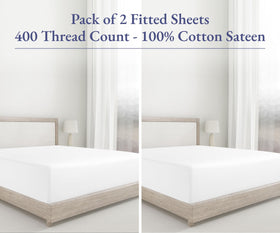 California Design Den white fitted sheets showing easy care and washability