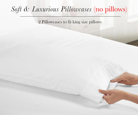 California Design Den king pillowcase dimensions 21x36 for standard king pillows